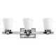 Avon Bath Bar 3-Light - Brushed Nickel / White Avon Bath Bar 3-Light - Brushed Nickel / White