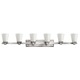 Avon Bath Bar 3-Light - Brushed Nickel / White Avon Bath Bar 3-Light - Brushed Nickel / White