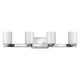 Miley Bath Bar 3-Light - Chrome / White