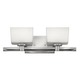 Taylor Bath Bar 2-Light - Chrome / White Taylor Bath Bar 2-Light - Chrome / White