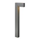 Atlantis Exterior Path Light - Hematite / Etched Glass