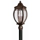 Forum Exterior Post Light - French Bronze / Seedy Glass