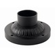 1307 Exterior Post Mount Fitter - Black / 