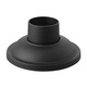 1304 Exterior Post Mount Fitter - Black / 