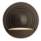 Round Exterior Deck Light - Bronze / Frosted