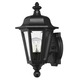 Manor House Exterior Wall Sconce - Black / Clear Manor House Exterior Wall Sconce - Black / Clear