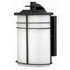 Ledgewood Energy Saving Exterior Wall Sconce - Black / Opal Ledgewood Energy Saving Exterior Wall Sconce - Black / Opal
