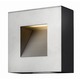 Luna Exterior Wall Sconce - Titanium / Etched Glass