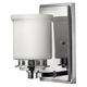Ashley Vanity Wall Sconce - Chrome / White Ashley Vanity Wall Sconce - Chrome / White