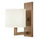 Hampton 3210 Wall Sconce - Brushed Bronze / Off White Hampton 3210 Wall Sconce - Brushed Bronze / Off White