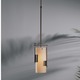 Fullered Impressions Pendant - Bronze / Stone Glass