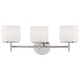 Trinity Bath Bar - Polished Chrome / Opal/Matte Trinity Bath Bar - Polished Chrome / Opal/Matte