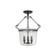 Quinton Semi Flush Ceiling Mount - Old Bronze / Clear