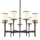 Aberdeen 9 Light Chandelier - Old Bronze / Off White