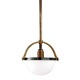 Stratford Pendant - Historic Bronze / Opal/Matte