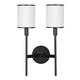 Aberdeen 2 Light Wall Sconce - Old Bronze / Off White Aberdeen 2 Light Wall Sconce - Old Bronze / Off White