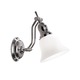 Adjustables Up / Down Wall Sconce - Polished Nickel / Opal/Matte Adjustables Up / Down Wall Sconce - Polished Nickel / Opal/Matte