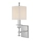 Berwick Wall Sconce - Polished Nickel / Off White Berwick Wall Sconce - Polished Nickel / Off White