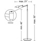Bernie Swing Arm Floor Lamp - /