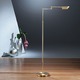 Bernie Swing Arm Floor Lamp - Polished/Brushed Brass Bernie Swing Arm Floor Lamp - Polished/Brushed Brass /