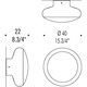 Gill 40 Wall / Ceiling Mount - /