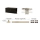 Monorail 600W Remote Dual Feed Kit 1 Inch Drop - Satin Nickel / 