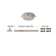 Monorail 150W Surface Mount Kit 1 Inch Drop - Polished Nickel / 