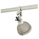 Monorail Vespa Head with S7 Little Mesh Shade - Satin Nickel / Polished Nickel