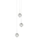 Bubble Ball 3 Light Suspension - Satin Nickel / Clear Bubble Ball 3 Light Suspension - Satin Nickel / Clear