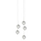 Bubble Ball 5 Light Suspension - Satin Nickel / Clear Bubble Ball 5 Light Suspension - Satin Nickel / Clear