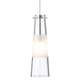 FJ Bonn Pendant - Satin Nickel / Clear