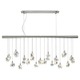 Bling Linear Suspension - Satin Nickel / Clear