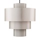 Deco Celuxe 4-Tier - Brushed Nickel / Pebble Silk Glow Deco Celuxe 4-Tier - Brushed Nickel / Pebble Silk Glow