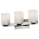 Riva Bath Bar - Polished Nickel / Opal Etched