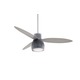 Uchiwa Fan - Black/Chrome/Silver / Etched Opal Uchiwa Fan - Black/Chrome/Silver / Etched Opal