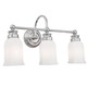Emily Bath Bar - Chrome / Opal
