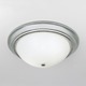 Soleil Ceiling Flush Mount - Chrome / Shiny Opal