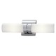 Wave Double Bath Bar - Chrome / Shiny Opal Wave Double Bath Bar - Chrome / Shiny Opal