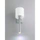Apollo Wall Sconce - Polished Nickel / White Apollo Wall Sconce - Polished Nickel / White