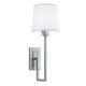 Maya Wall Sconce - Brushed Nickel / White