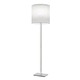 Karin Floor Lamp - Brushed Aluminum / White