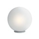 Dome Table Lamp - Chrome / White