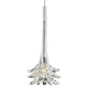 Freejack Mimosa Pendant - Satin Nickel / Clear