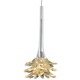 Freejack Mimosa Pendant - Satin Nickel / Clear/Gold