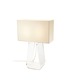 Tube Top Classic Table Lamp - Clear / White