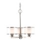 Basking Ridge Chandelier - Satin Nickel / Opal / Glossy Basking Ridge Chandelier - Satin Nickel / Opal / Glossy