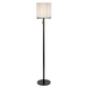 Boxus Round Floor Lamp - Black Brass / Off White Boxus Round Floor Lamp - Black Brass / Off White