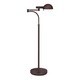 E-Dome Swing Arm Floor Lamp - Rose Bronze / Metal