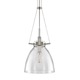 Castelli Pendant - Satin Nickel / Clear Castelli Pendant - Satin Nickel / Clear