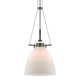 Castelli Pendant - Polished Nickel / White Castelli Pendant - Polished Nickel / White